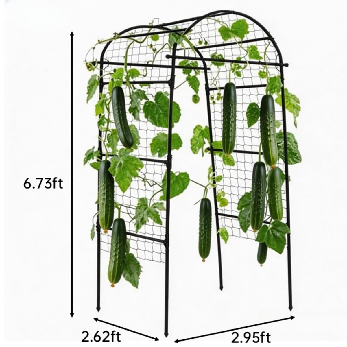 Diseño en U del enrejado Garvee que ahorra espacio en camas elevadas y jardines compactos